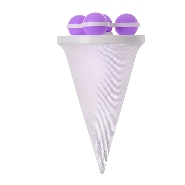Filtru de Scame Reutilizabil pentru Masina de Spalat Profesional Compact Forma de Con Elimina Scame Par Mirosurile Neplacute si Bacteriile Mov Neo™