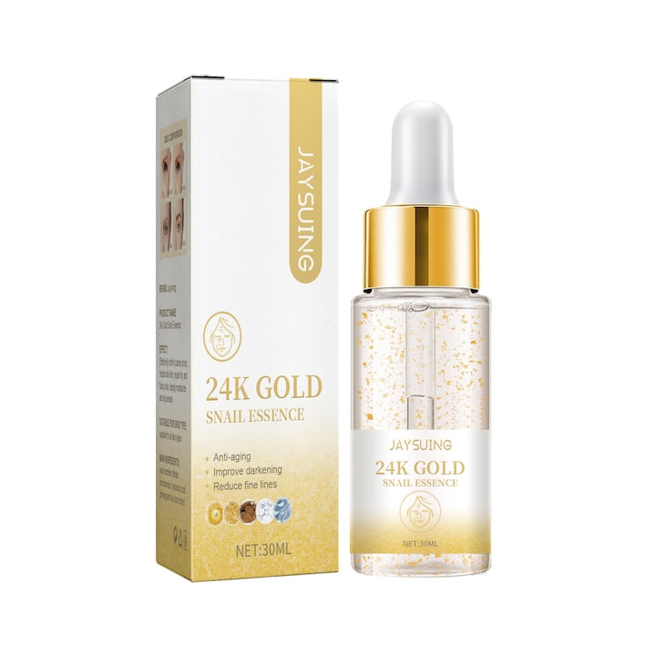 Ser facial 24k aur hidratant anti-riduri imbunatateste textura pielii 30ml Jaysuing