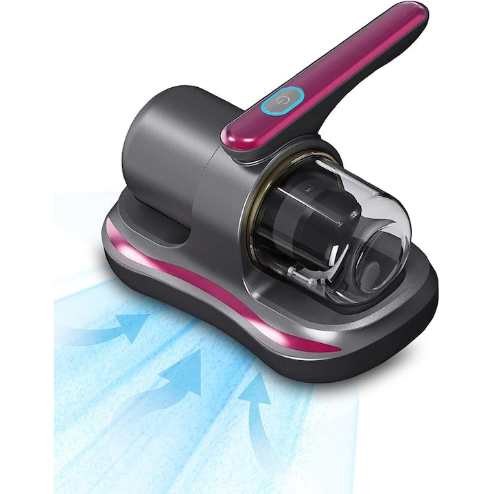 Aspirator Antiacarieni Rqiurpn reincarcabil la USB ergonomic protejeaza casa/Dormitor/ Lenjeria De Pat/ Pernele/ Canapeaua/ salteaua respira aer curat Usor De Manuit Violet