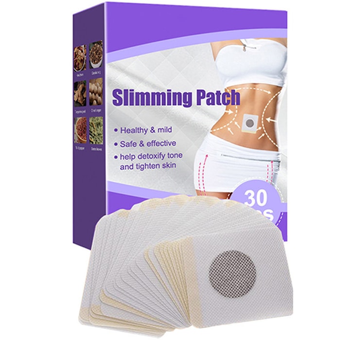 Set 30 plasturi pentru slabit Chucai Alb