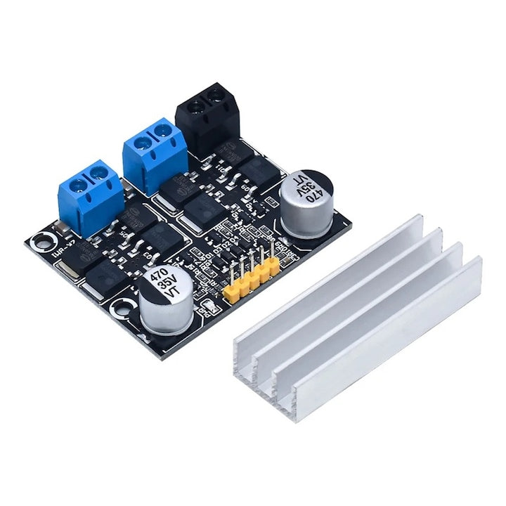 Dual-channel 10A motor driver with direction and speed control PWM DC 3-18V
