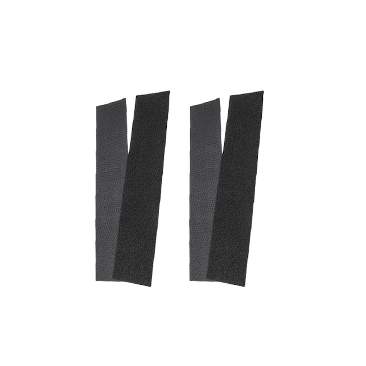 Set 4 suport placute numar de inmatriculare auto velcro fara rama autocolant Negru
