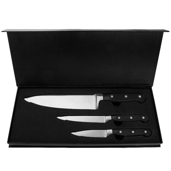 Set de cutite de bucatarie Omelivon 8 inch 5 inch 3.5 inch inox 3 piese