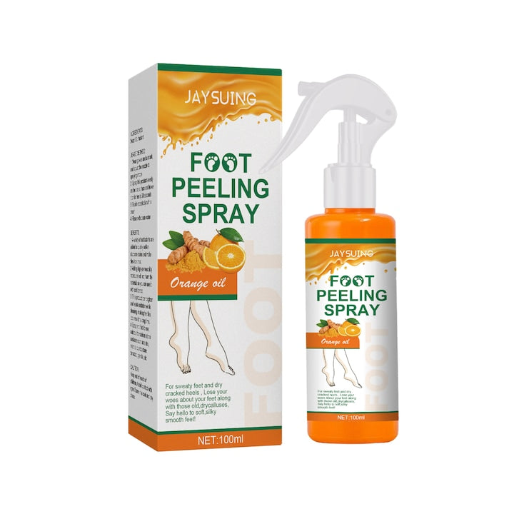 Spray exfoliant pentru picioare cu ulei de portocale si extract de ceai hidratare si iluminare tratament pentru piele moarta