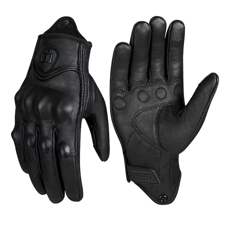 Manusi de motociclism cu ecran tactil ZOUN rezistente la vant antiderapante din piele naturala cu protectie pentru articulatii potrivite pentru motociclete skateboard off-road sporturi extreme marimea L culoare neagra