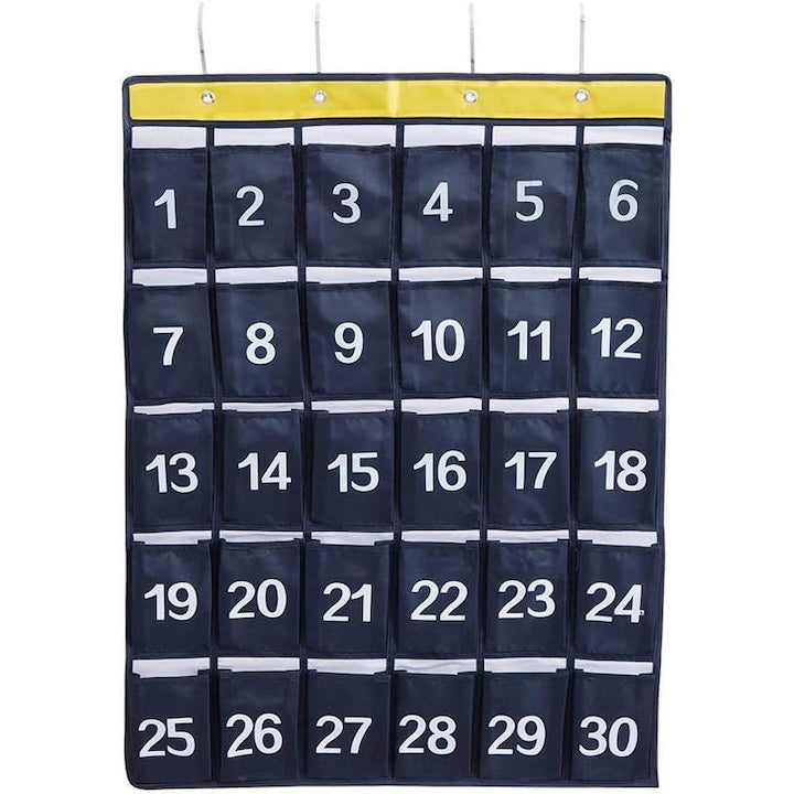 Organizator pentru telefoane mobile multifunctional pentru orice alte accesorii 30 compartimente Albastru