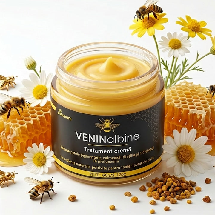 Crema cu Venin de Albine Elimina Negii Petele Pigmentare Anti-Rid Hidratanta Propolis Ingrijire Ten Regenerare Intensiva si Hidratare cu Propolis si Camfor Ingrediente Naturale Pentru Toate Tipurile de Piele 60g