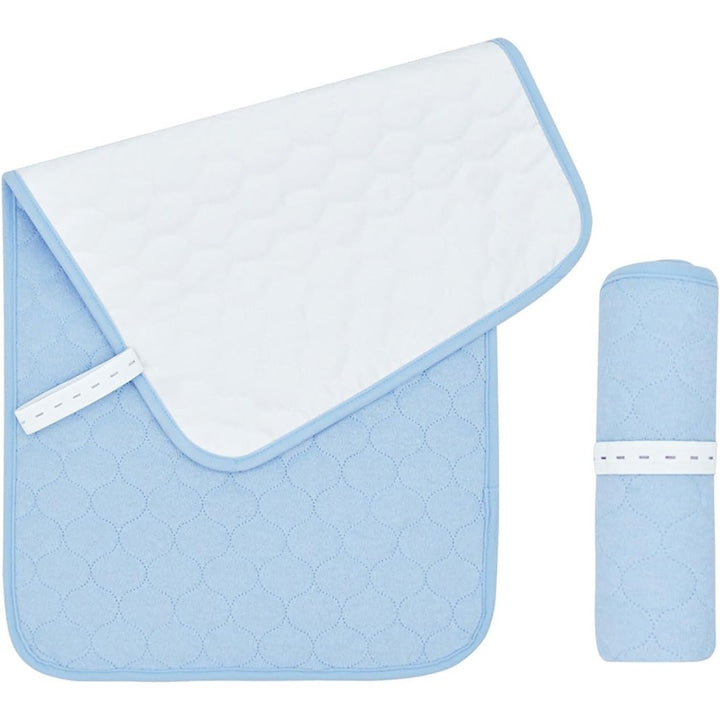 Saltea de infasat pliabila Paturica Absorbanta pentru Pat moale si respirabila pentru nou-nascuti 67.5 X 36.5 cm Albastru