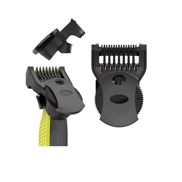Inaltator compatibil cu aparatul de ras Philips OneBlade pieptene ghidaj cu 14 dimensiuni diferite (0.4 - 10 mm) utilizare umeda si uscata negru