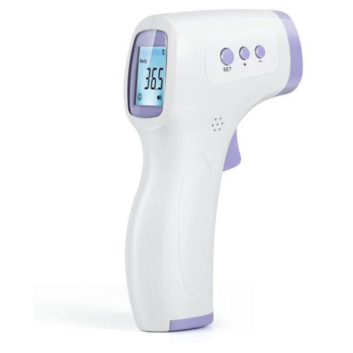 Termometru cu infrarosu medical non-contact digital alb