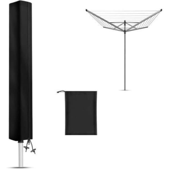 Outdoor clothes dryer AMRINUGL, large capacity, portable, weatherproof aluminum, 168x30x30 cm