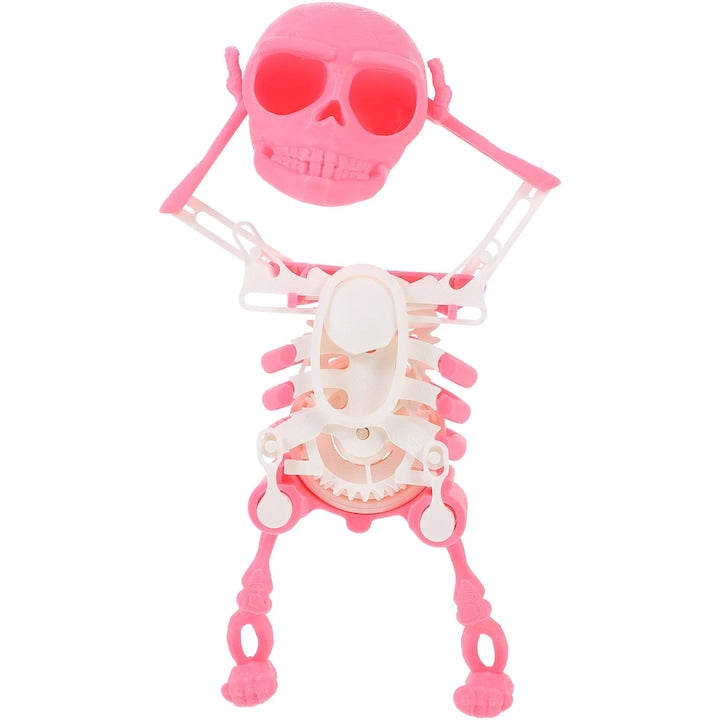 YANYXR Pink Skeleton Toy for Kids 17x15x8cm Plastic