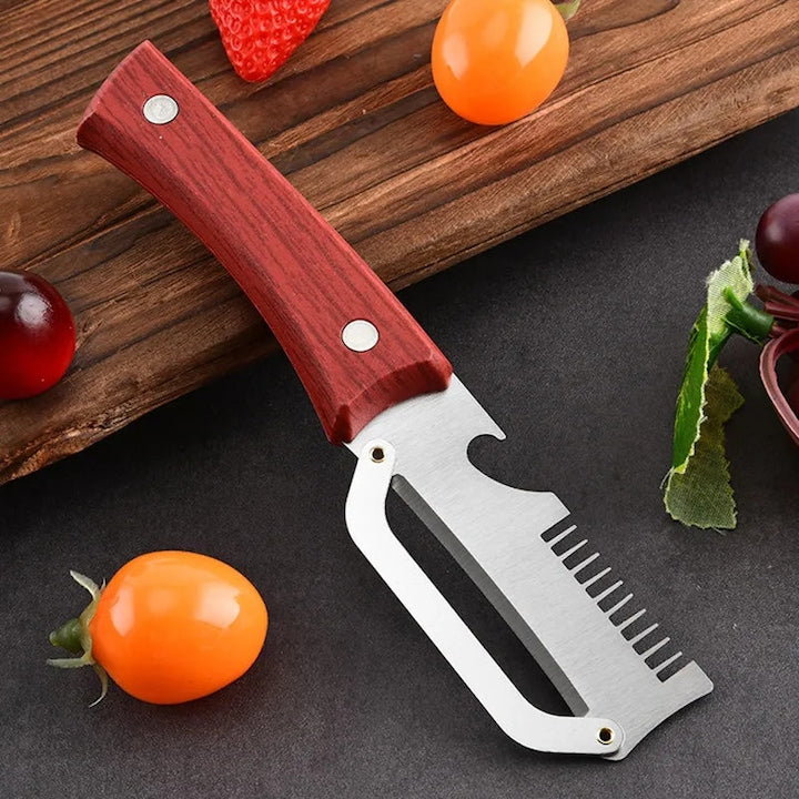 Curatator legume multifunctional inox 17 8cm