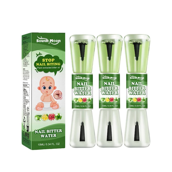 Set 3 sticle lac amar pentru copii South Moon 10 ml