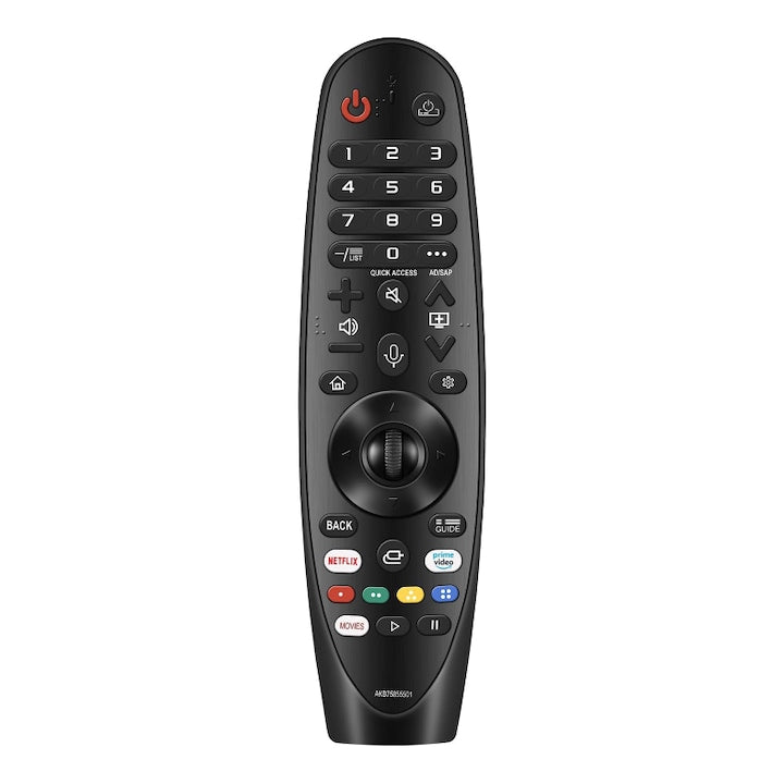 Telecomanda LG Magic Remote MR20GA Functie Vocala Compatibil cu Majoritatea Smart TV-urilor LG Asociere Simpla Butoane Dedicate Netflix Prime Video Disney+ Negru