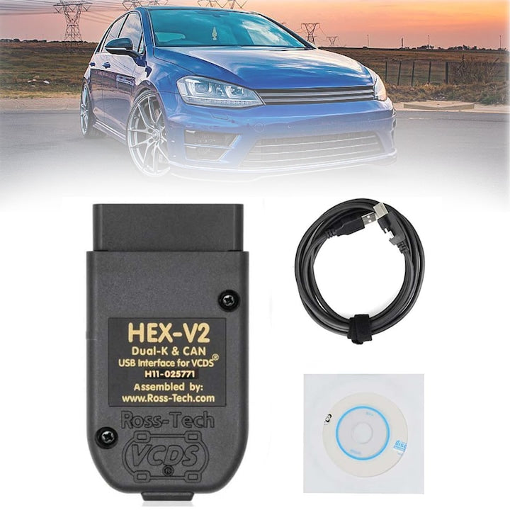 Car Auto Diagnostic Interface HEX V2 VAG SANSES 23.11.0 Romanian and English Language Premium Interface and Software Included