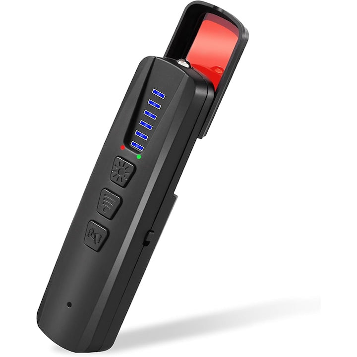 Detector Profesional Aparate Spionaj Duueyct detecteaza camere ascunse sensibilitate ajustabila portabil GPS cu indicator LED si sonor anti-spy Potrivit pentru hotel calatorii acasa birou