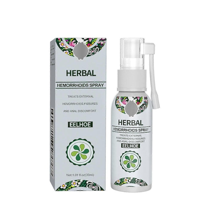 Set 3 spray-uri pentru hemoroizi 30ml EELHOE solutie de curatare tratament pe baza de plante