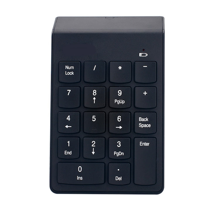 Tastatura numerica 2.4G 18 taste wireless USB ABS Negru