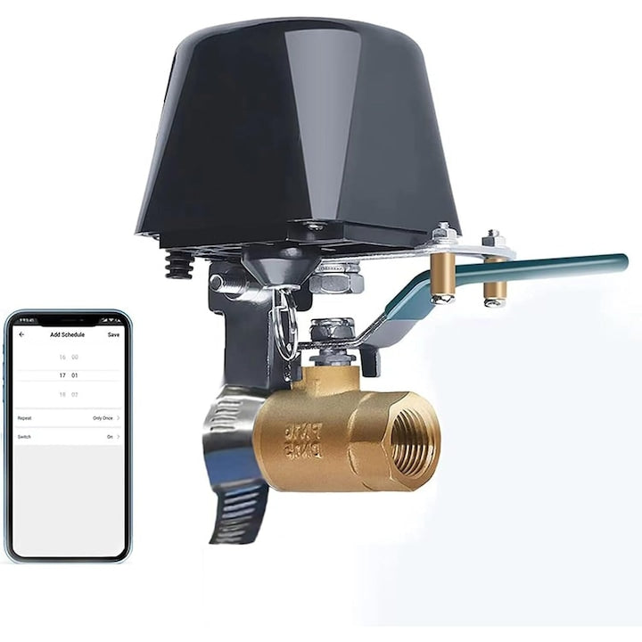 Supapa de apa Kit Smart Home electrovalva inteligenta control vocal compatibila Tuya/Google Assistant wireless WALALLA