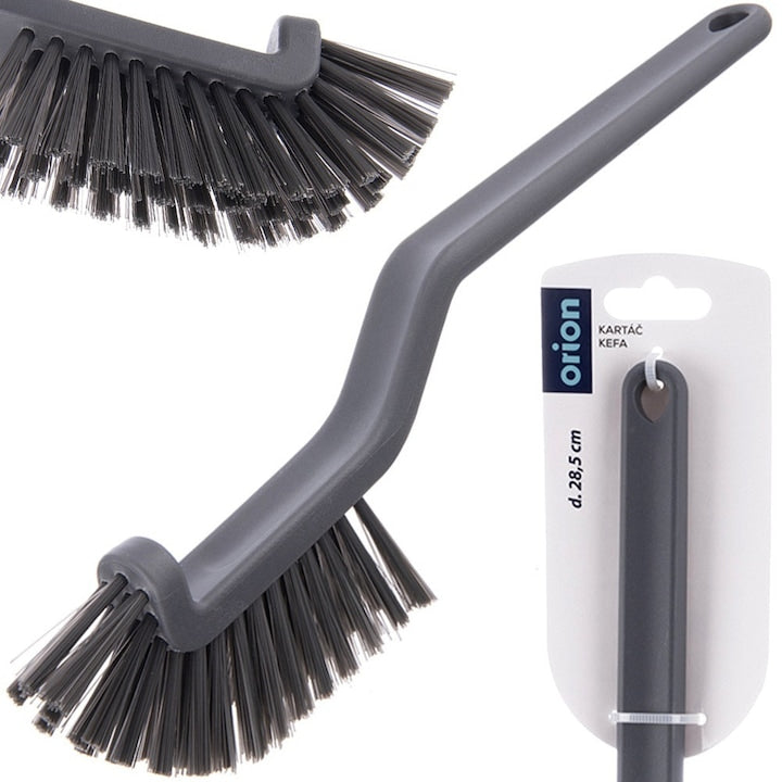 Perie De Curatare Orion 28.5x2.5 cm Fabricata Din Material Plastic Perii Rigizi Maner Ergonomic Varf Ingust Cu Latimea De 2 cm Materiale De Inalta Calitate Gri