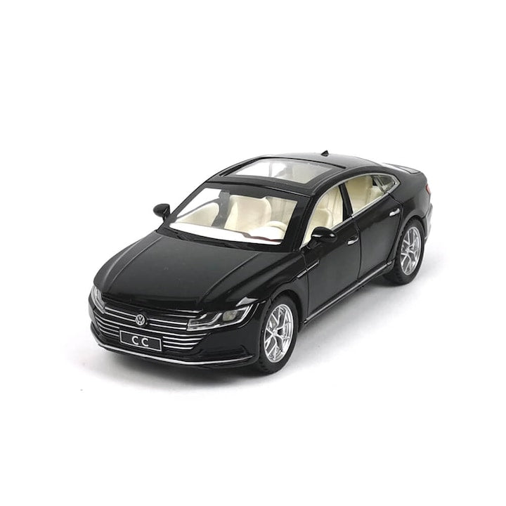 Masina Metal Volkswagen Passat CC Cu usi care se deschid Negru