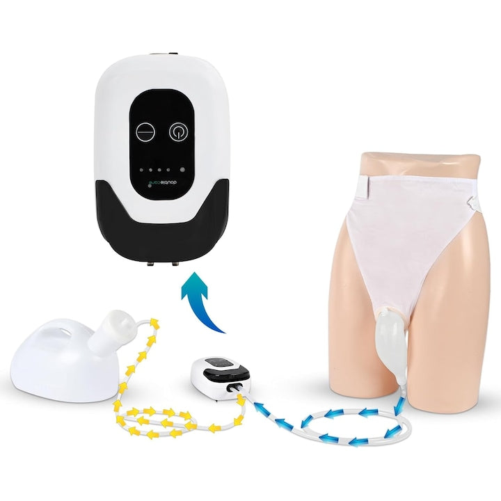 Colector inteligent de urina WALALLA pisoar electric inteligent reglare cu 4 viteze pornire si oprire automata capacitate 2000 ml design etans usor de curatat cu cateter stil barbatesc 4800mah alb