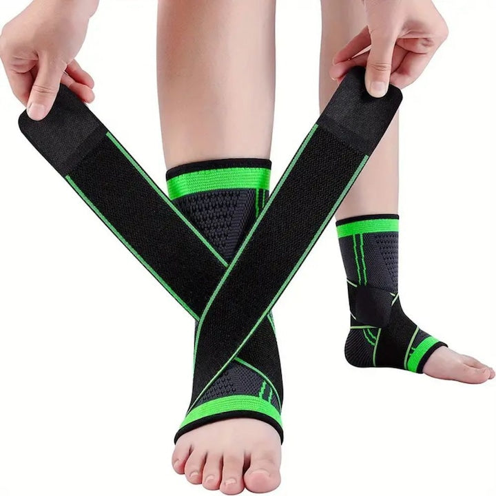 Glezniera Elastica Orteza de protectie Prindere cu benzi de fixare elastice tip bandaj Negru / Verde Nextfarma®