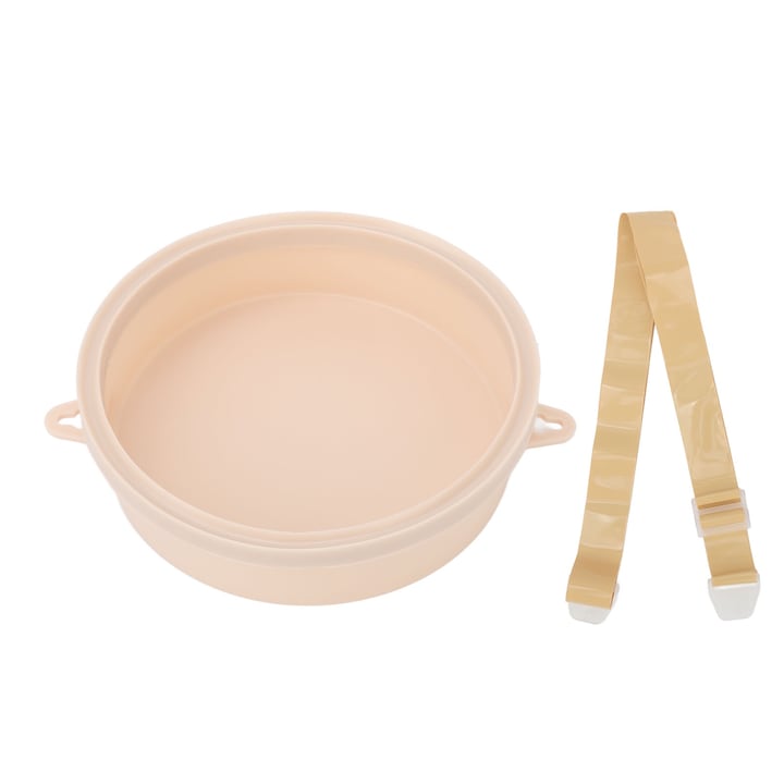 Capac baie stoma silicon bej