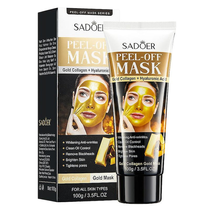 Masca de curatare profunda 24k Sadoer peel-off pentru indepartarea punctelor negre antiimbatranire pentru toate tipurile de ten