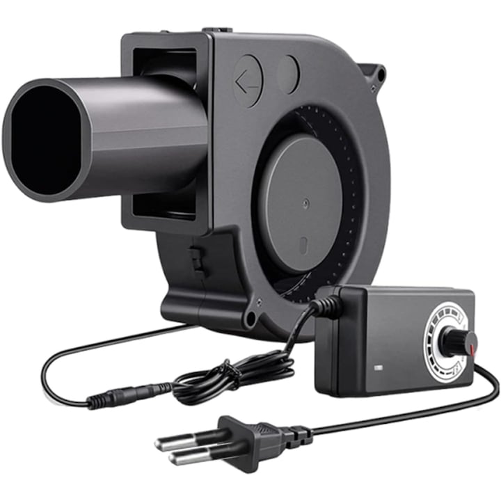 Industrial Blower Fan 12V 3000RPM Variable Control Brushless Motor Intensive Cooling Stoves/Grills/Automotive Compact 15x9.4x3.2cm