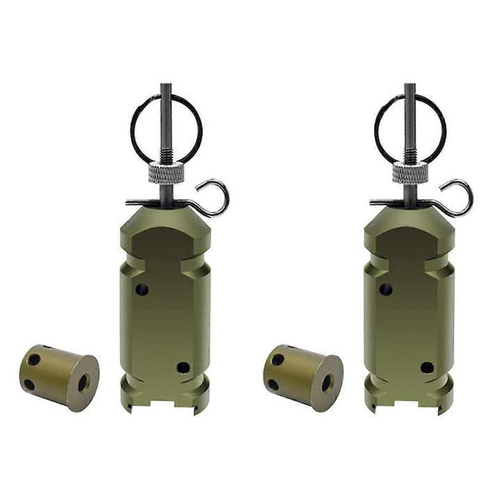 Set 2 buc Alarma Perimetrala cu Sarma de Activare Aliaj de Aluminiu Verde Armata