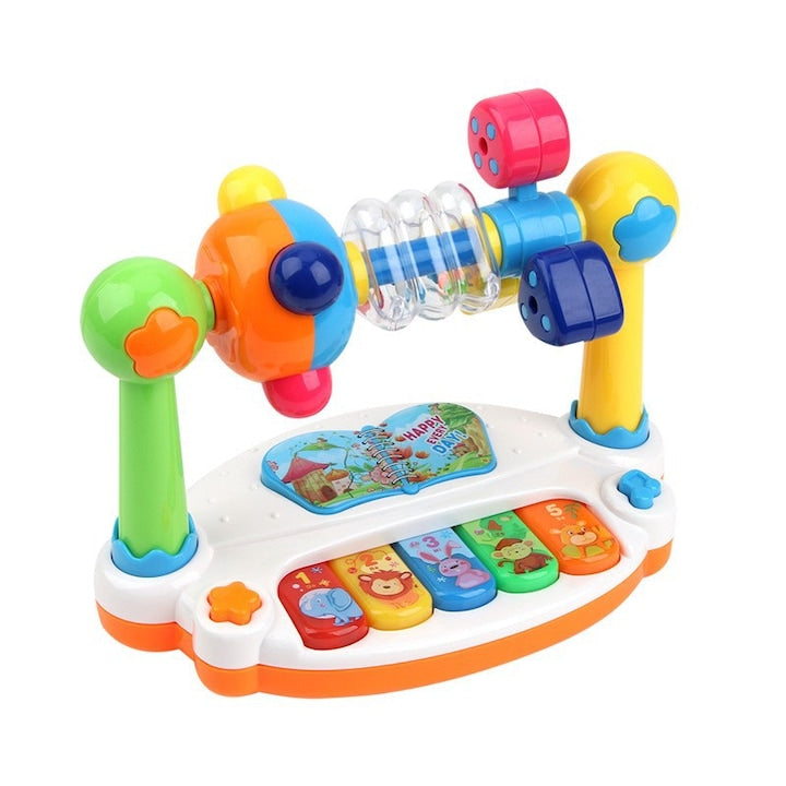 Educational musical toy for babies, plastic, interactive piano, 18.5x11x14cm, for children 0-5 years