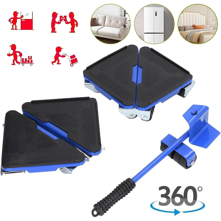 Heavy Duty Furniture Mover Dolly 360° Rotation Load Capacity Up to 300 kg Furniture Lifter for Easy Moving of Large Furniture Home Appliance Moving Tools