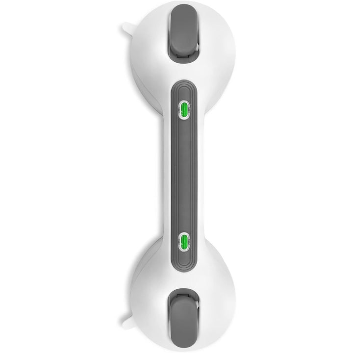 Maner de Siguranta cu Ventuze Pentru Baie si Casa JENUOS® Indicator de culoare Eliberare rapida Anticoroziv alb/gri