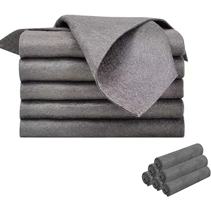 Carpa magica de curatat ingrosata 5 bucati carpa magica de curatat din microfibra reutilizabila carpa de curatare magica ingrosata pentru baie JENUOS® neagra