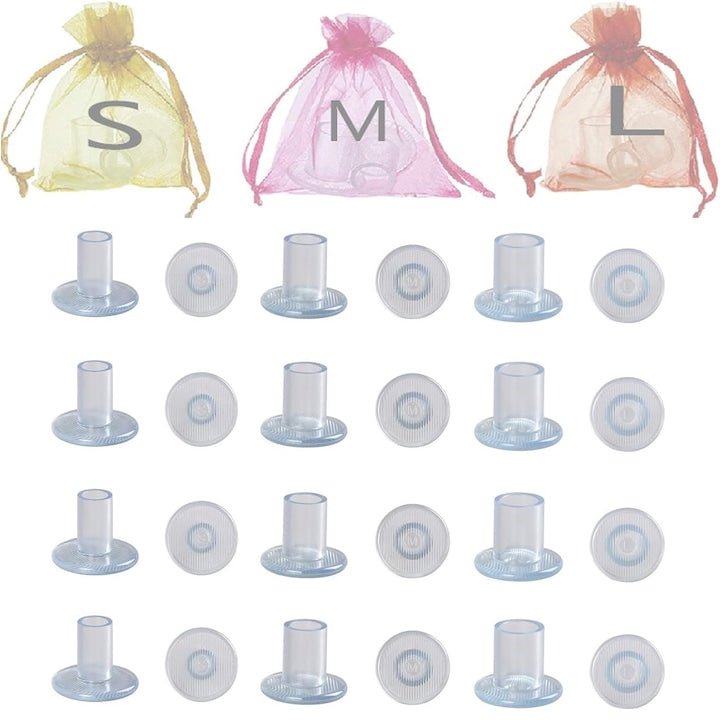 Set protectoare tocuri Nybgyy 12 perechi S/M/L transparent