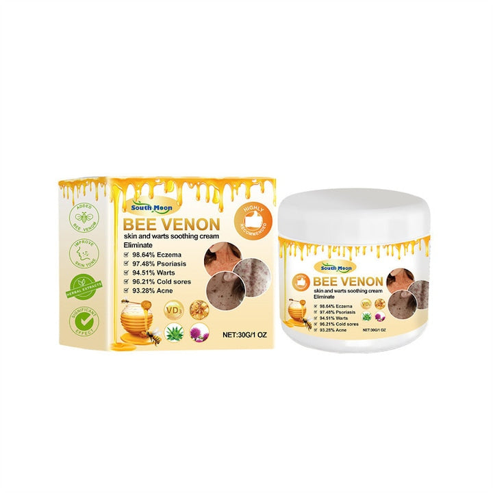 Crema de corp cu venin de albine Nanyuki crema de corp cu venin de albine curatare delicata si netezire crema de masaj zilnic hranitoare si hidratanta crema cu venin de albine pentru toate tipurile de piele 30 GM