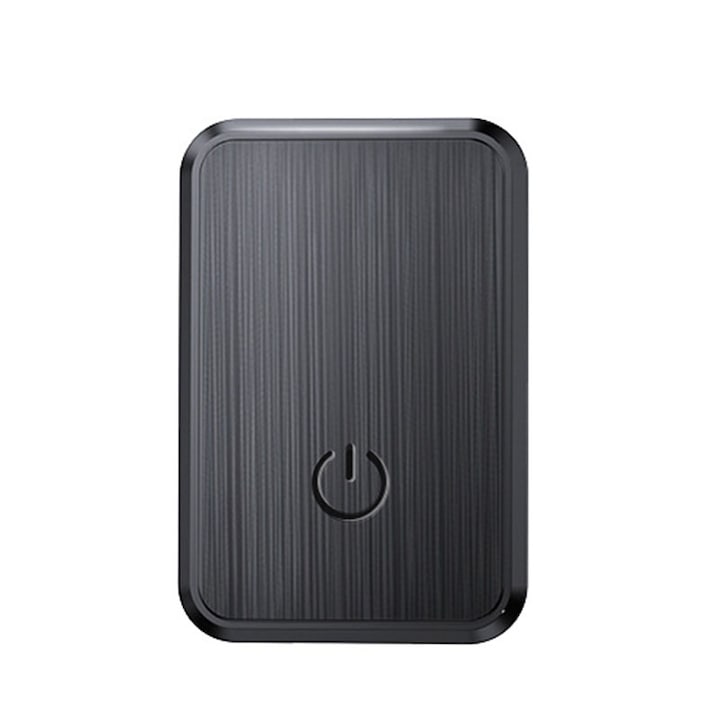 Mini GPS tracker Rqiurpn GF-08, HD audio recording, magnetic, real-time monitoring, for car, elderly, and children's location, Black