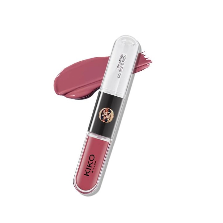 Luciu de buze Kiko Unlimited Double Touch 6ml culoare 133 set cu 2 aplicatoare
