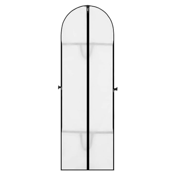 Husa de praf pentru haine Rezistenta la apa si la praf PEVA 180 x 60 cm Alb
