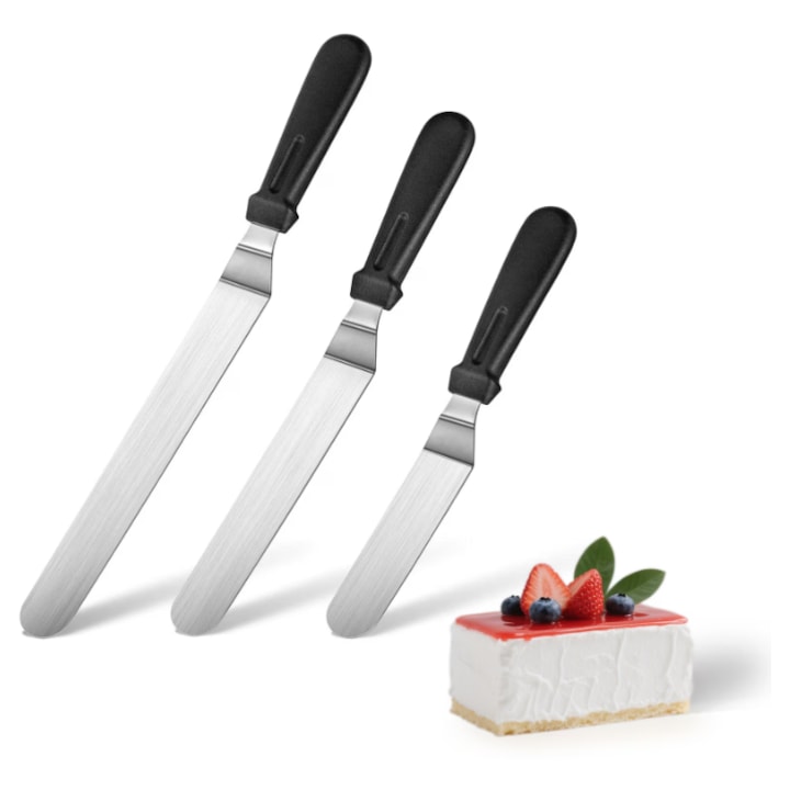 Cake Spatula, Stainless Steel, 3-Piece Set, 6/8/10 inch, Offset
