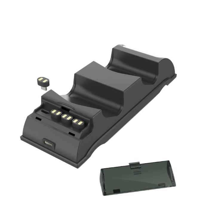 Rqiurpn PlayStation 4 gamepad charging station with LED indicator, black, 80cm Type C cable