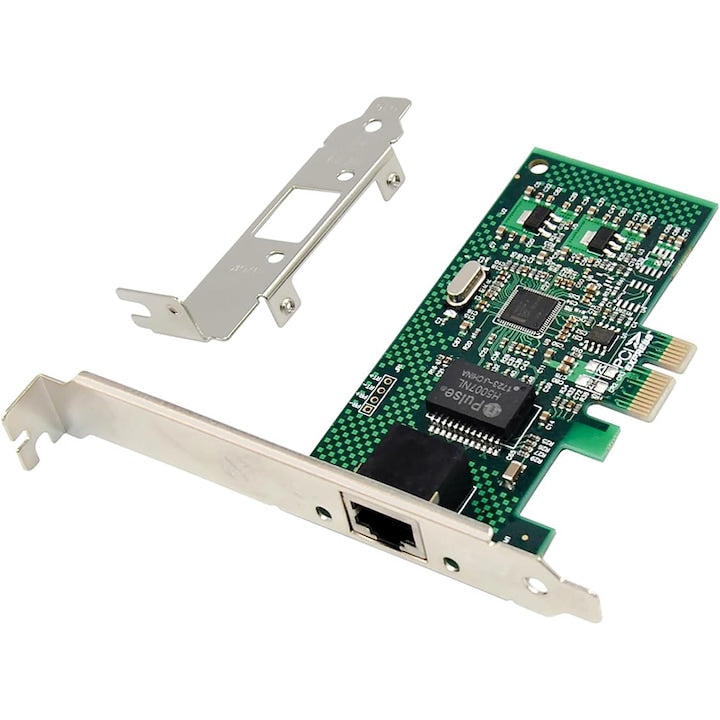 Placa de retea Rqiurpn PCIe Intel 82574L Bulk compatibila cu sloturi PCIEx4 x8 x16 Gigabit