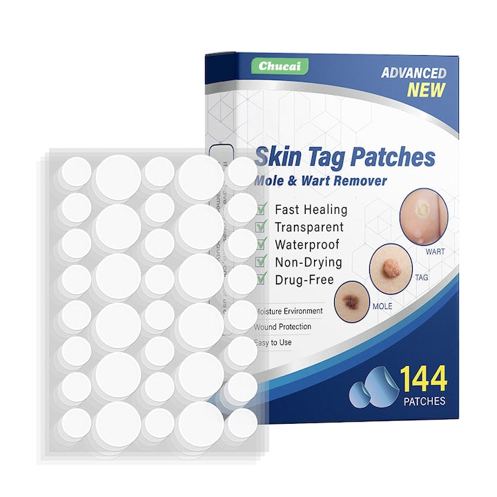 Set 144 plasturi pentru indepartarea negilor Chucai Nedureroase Fara iritatii Impermeabil Transparent