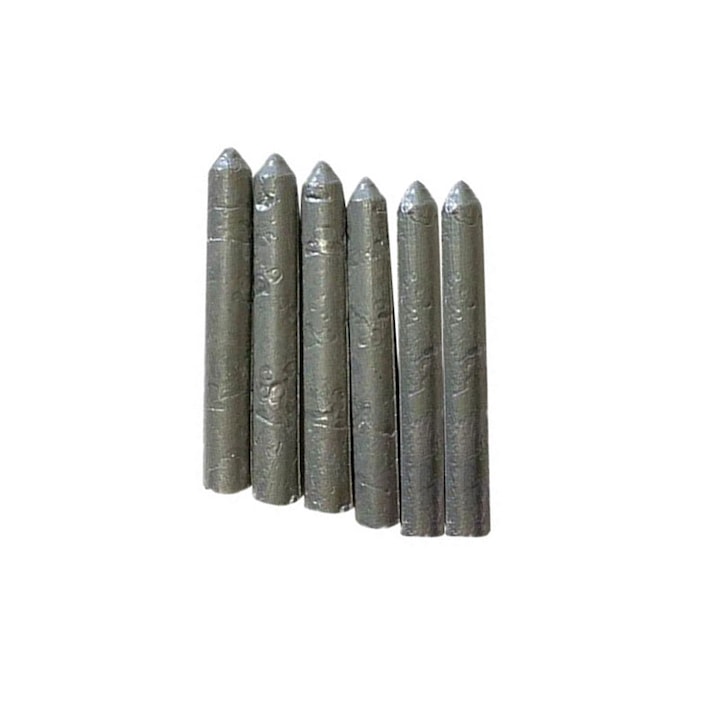 Set 6 tije sudura la temperatura scazuta Pousbo® Diametru 10mm Lungime 78mm pentru lipit Argintiu