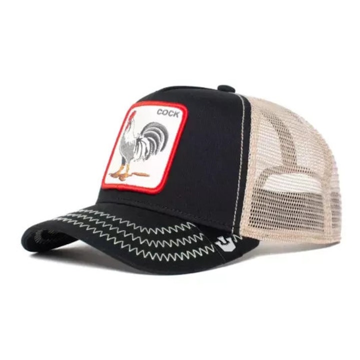 Goorin Bros. - Czapka z daszkiem Goorin Bros. The Cock Black Kogut Trucker 12 rate cu 0% dobândă