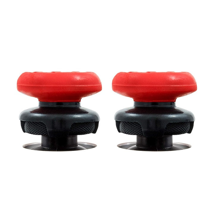 Set 2 bucati thumbgrip Rqiurpn Accesoriu controller PS5 PS4 Crestere acuratete si confort Silicon Rosu