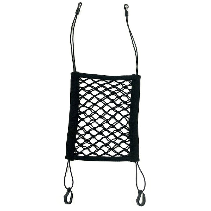 Geanta de portbagaj din plasa elastica 30x28cm 2 bucati poliester pentru toate masinile negru