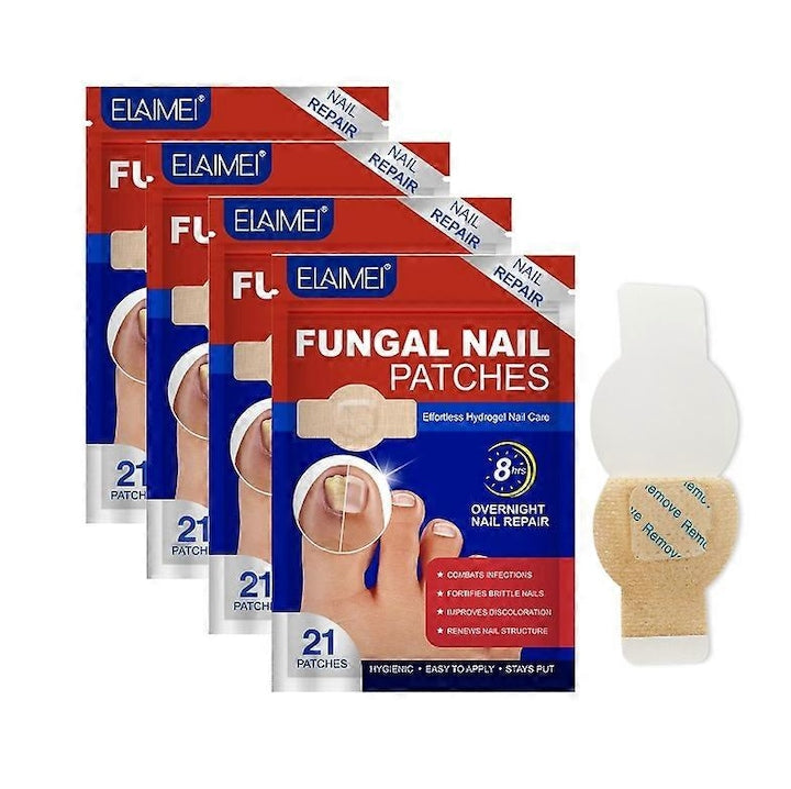 Plasturi pentru tratarea ciupercii unghiei 4x21 buc